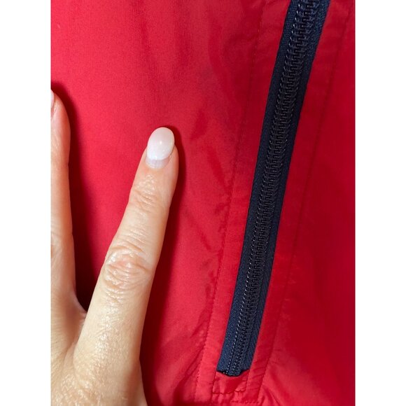 Tommy‎ Hilfiger Windbreaker Boys XL Red Quarter Zip Lightweight Outdoor Preppy - Picture 8 of 13